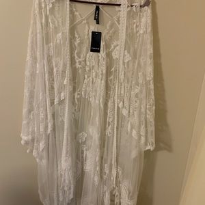 Beautiful lace ruana